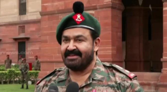 ലെഫ്റ്റനന്റ് കേണലിന് സൈന്യത്തിൻ്റെ സല്യൂട്ട്; ഫാൽക്കെ പുരസ്കാര നേട്ടത്തിന് പിന്നാലെ മോഹൻലാലിന് കരസേനയുടെ ആദരം