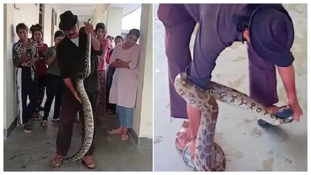 പെൺകുട്ടികളുടെ ഹോസ്റ്റലിലെ ബാത്ത്റൂം തുറന്നപ്പോൾ മുന്നിൽ 10 അടി നീളമുള്ള പെരുമ്പാമ്പ്! കൂട്ട നിലവിളി, ഒടുവിൽ പ്രതി പിടിയിൽ
