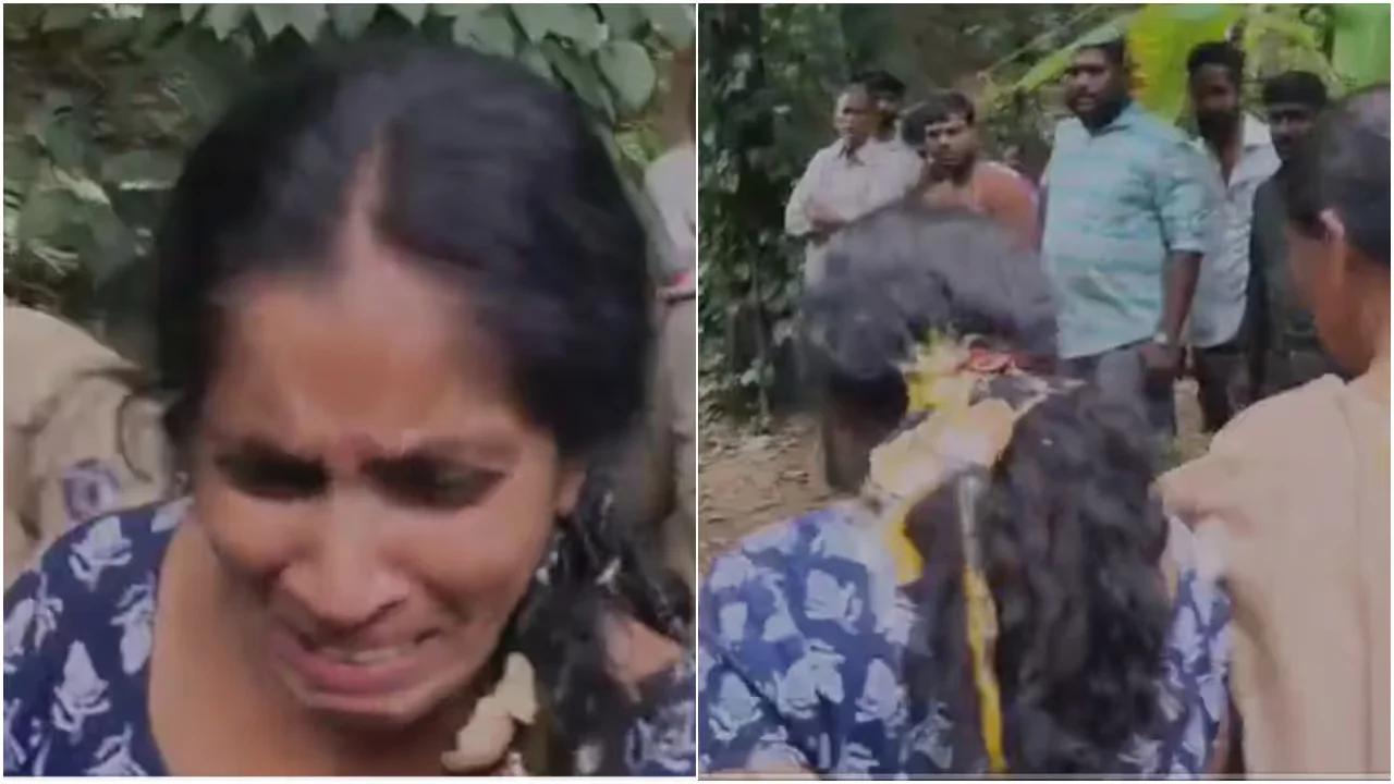 ഭര്ത്താവിനെ കൊലപ്പെടുത്തിയ ഭാര്യയ്ക്ക് നേരെ മുട്ടയെറിഞ്ഞ് നാട്ടുകാരുടെ രോഷപ്രകടനം