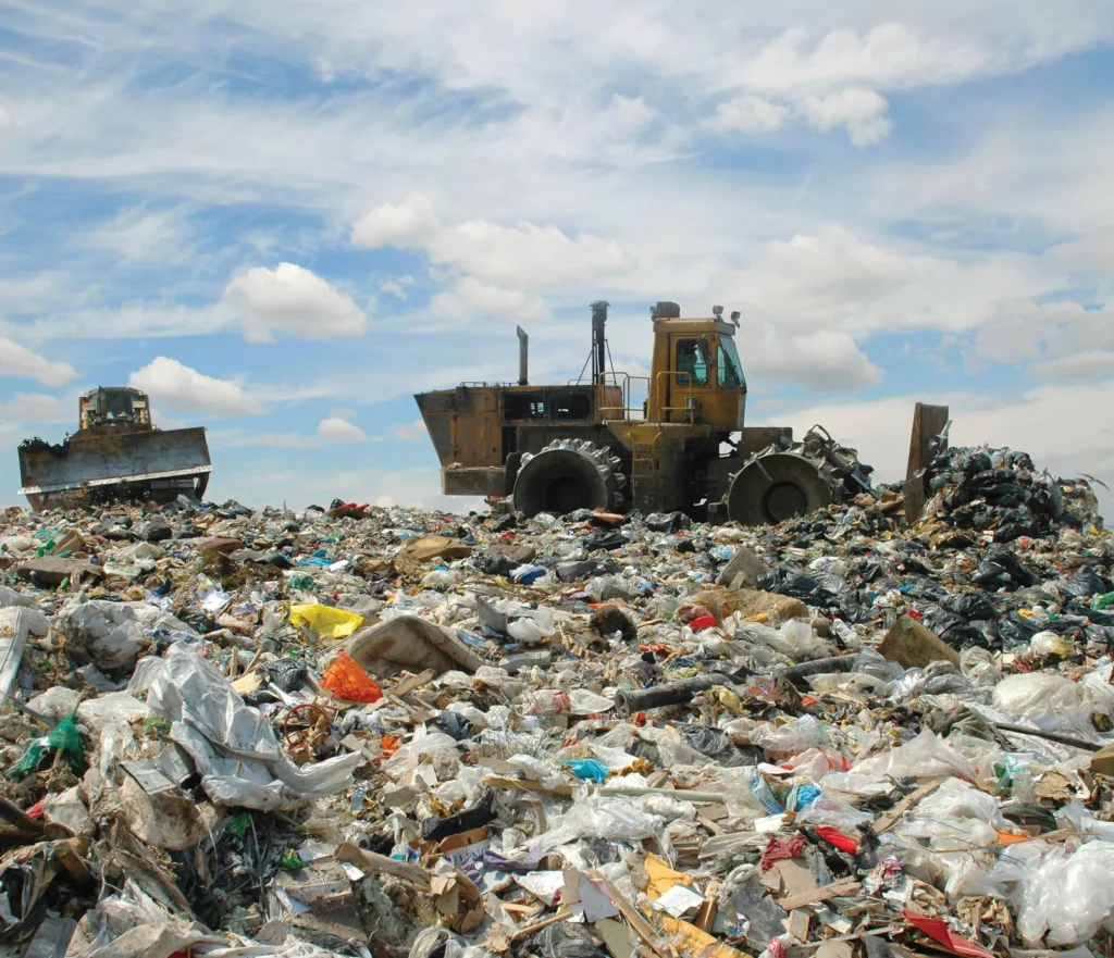 Bulldozers-landfill